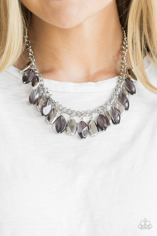 Fringe Fabulous - Silver Necklace - Paparazzi Accessories