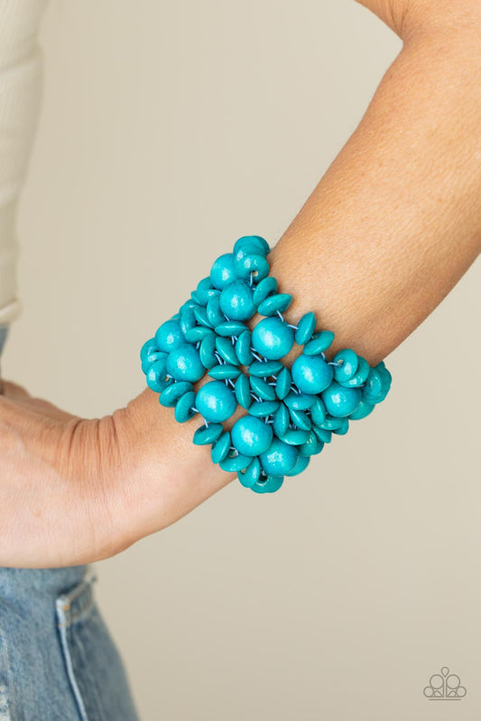 Island Mixer - Blue Bracelet - Paparazzi Accessories