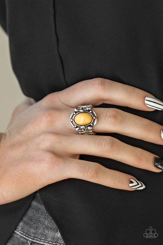 Color Me Confident Yellow Ring - Paparazzi Accessories
